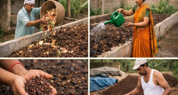vermicompost organic fertilizer preparation and uses