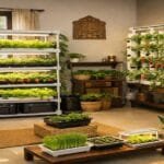 Indoor farming setup at home India modern smart farming ideas