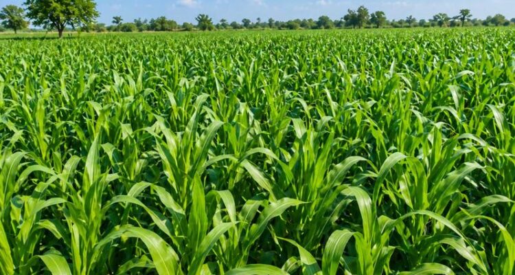 Hydroponic maize fodder for cows showing growth and nutrition benefits