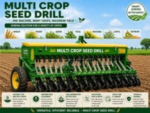 Seed drill machine used for wheat sowing in Indian farming