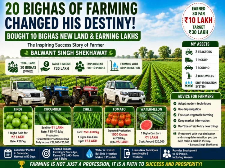 Inspirational farmer success story of becoming crorepati through farming