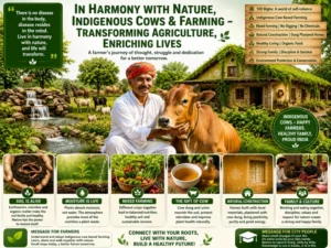 Indian farmer success story with desi cow and natural farming