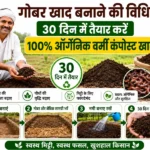 30 din me gobar se organic vermicompost khad banane ki vidhi