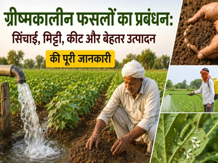 Grishmakaleen fasal prabandhan, sinchai aur keet niyantran ki jankari
