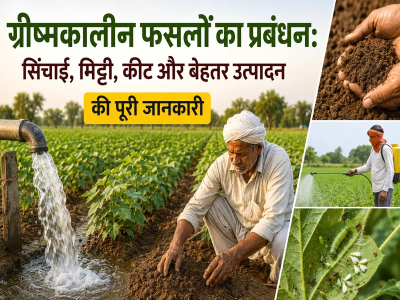 Grishmakaleen fasal prabandhan, sinchai aur keet niyantran ki jankari