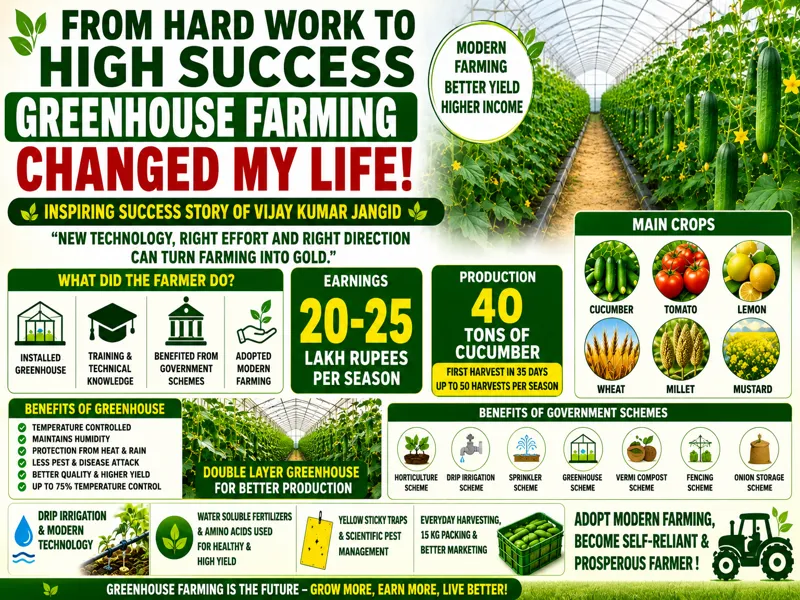 Successful Indian farmer earning lakhs through modern farming methods