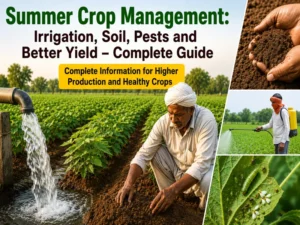 Summer crop management techniques for better yield and production
