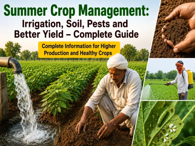 Summer crop management techniques for better yield and production