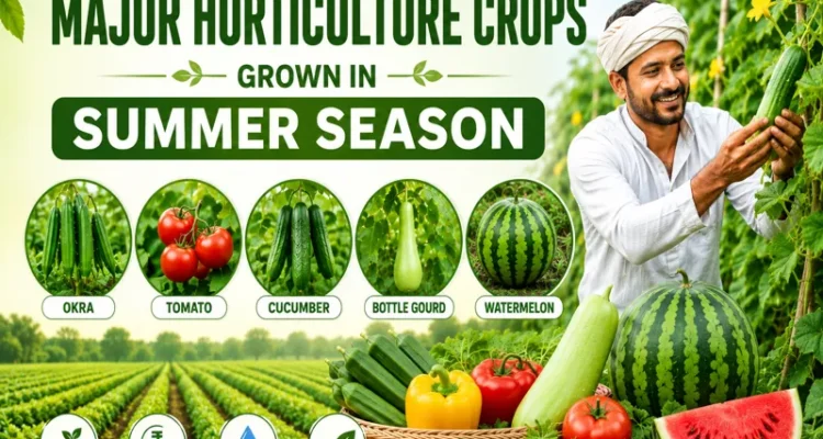 Major summer horticulture crops with better crop management techniques