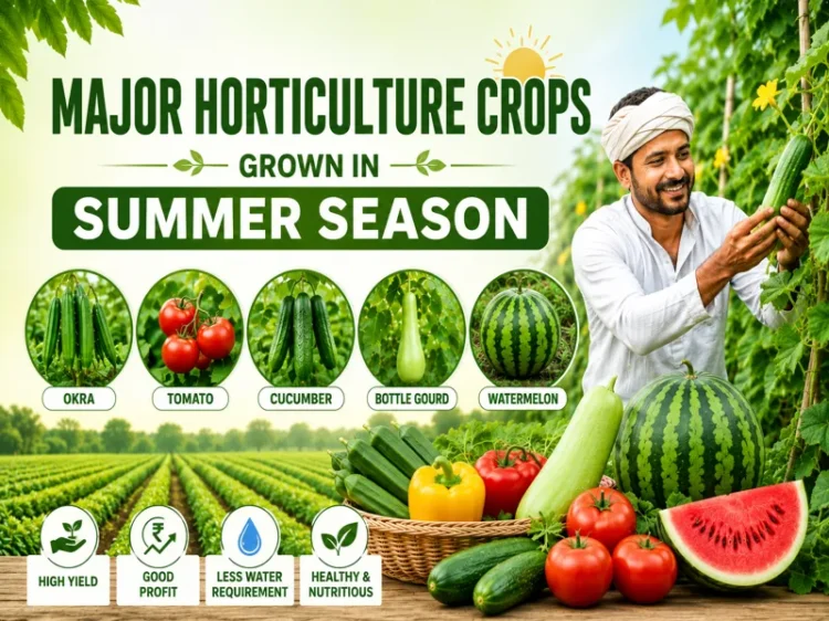 Major summer horticulture crops with better crop management techniques