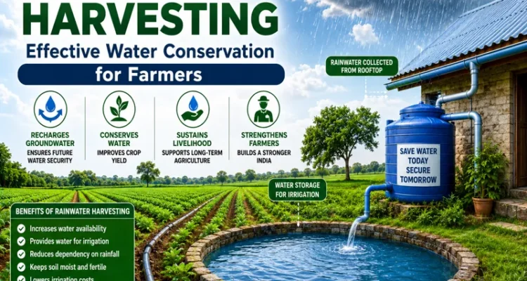 Rainwater harvesting for farmers to improve irrigation and conserve water