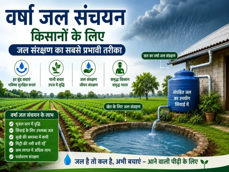 Varsha Jal Sanchayan se kisano ke liye prabhavi jal sanrakshan system