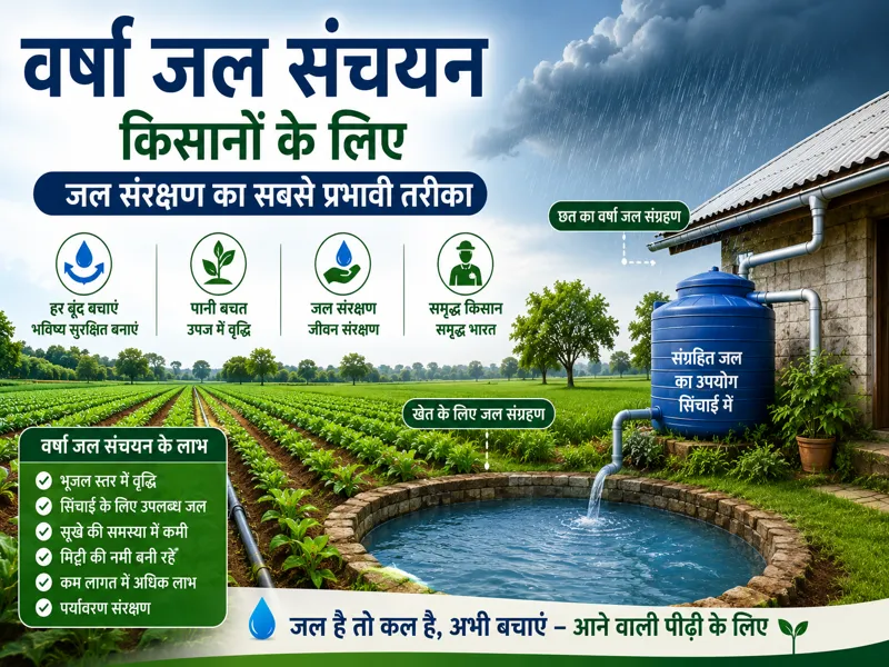 Varsha Jal Sanchayan se kisano ke liye prabhavi jal sanrakshan system
