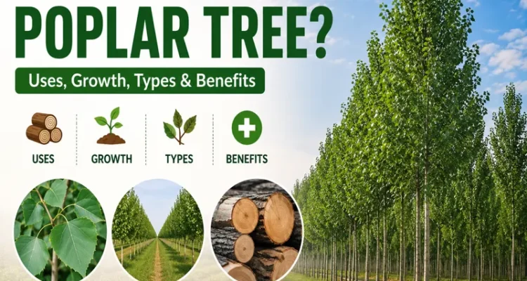 What is a poplar tree guide showing poplar tree growth and uses