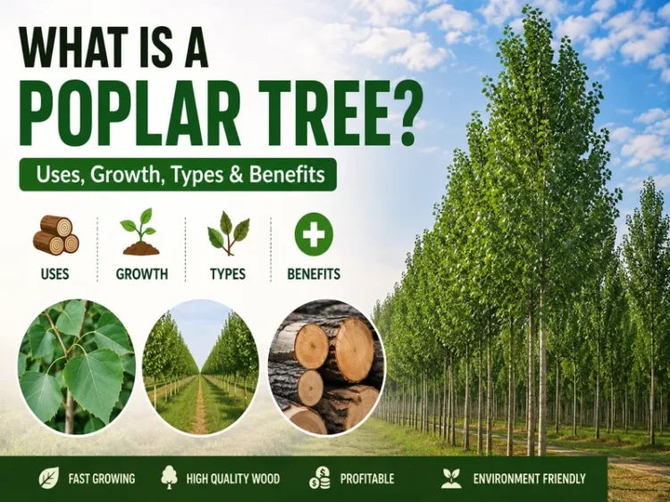 What is a poplar tree guide showing poplar tree growth and uses