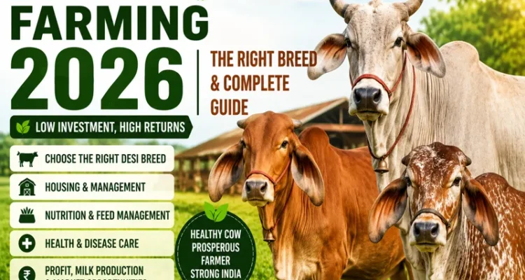 Desi Cow Farming with best breeds and scientific management guide
