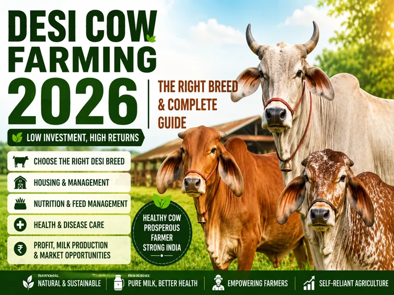 Desi Cow Farming with best breeds and scientific management guide