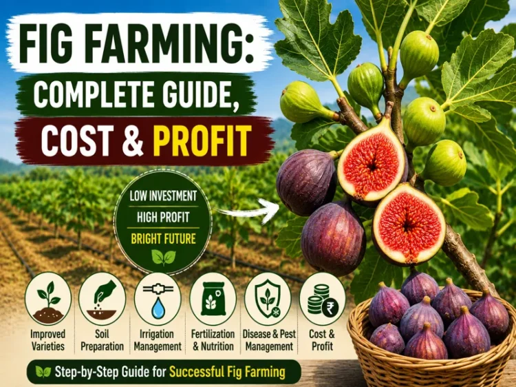 Fig farming guide with cultivation, cost, profit, and plant care tips