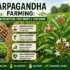 Sarpagandha farming guide showing medicinal plant cultivation in field