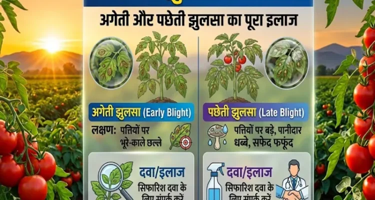 Tamatar me jhulsa rog ki dawa aur early late blight ka ilaj