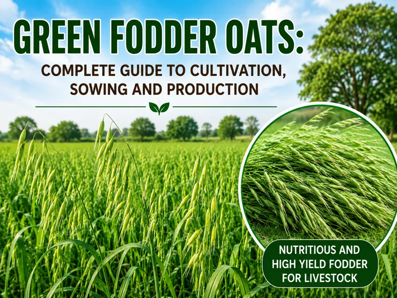Green oat fodder cultivation and production