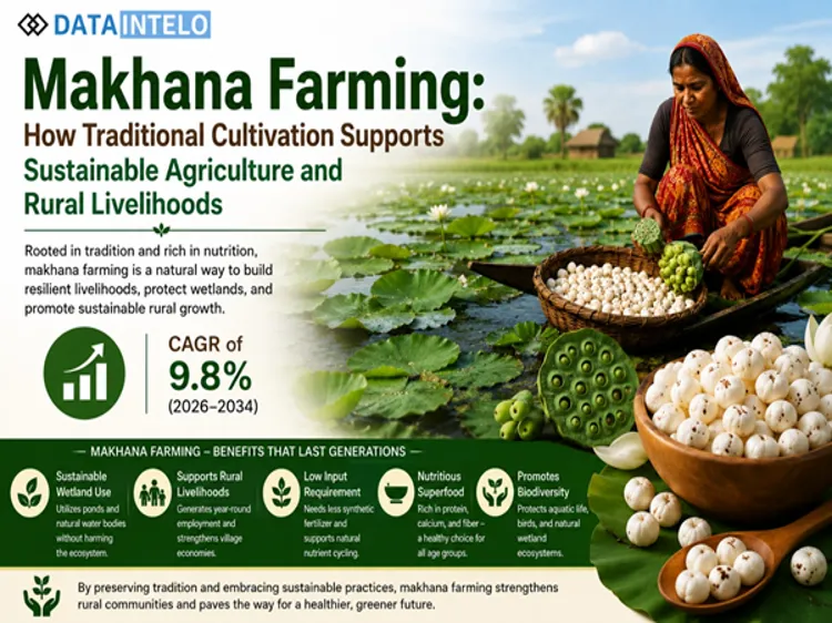 Makhana farming showing cultivation, yield and harvesting of makhana