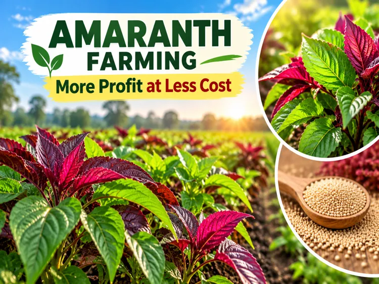 Amaranth farming crop for more profit at lower cost