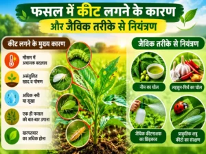 Fasal mein keet lagne ke karan aur jaivik tareeke se niyantran