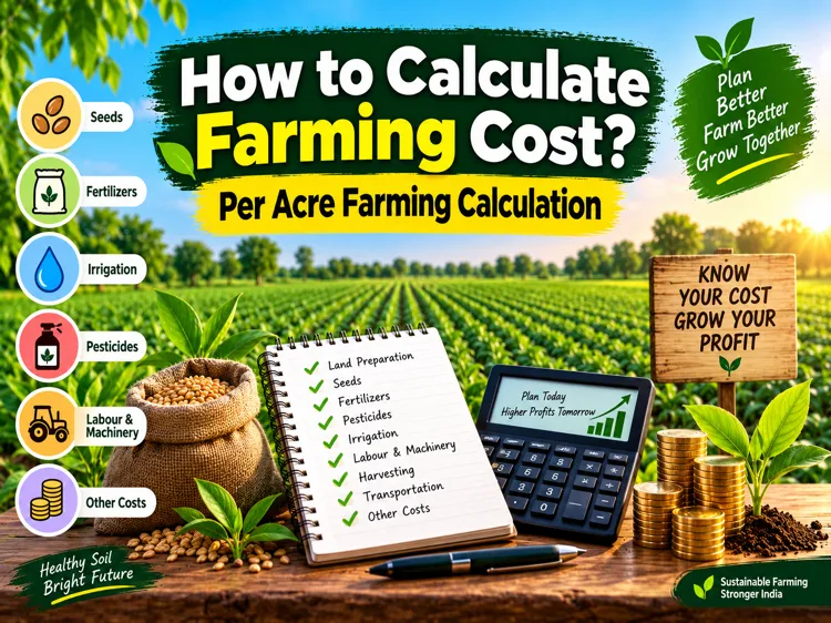 How to calculate farming costs per acre with expenses and profit