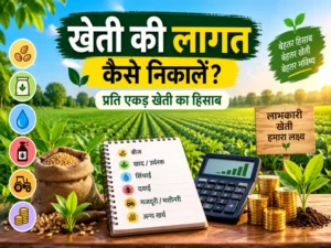 Kheti ki lagat kaise nikale? Per acre farming cost aur profit calculation