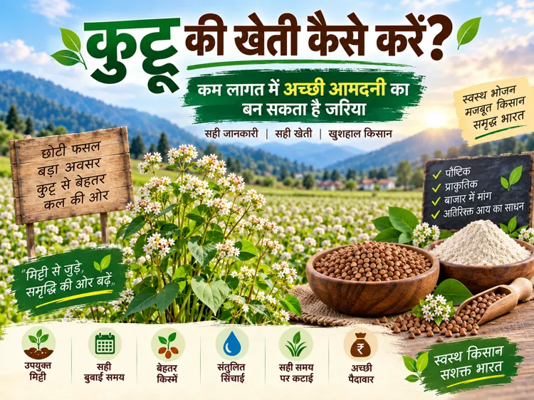 Kuttu ki kheti kaise kare aur kam lagat me achhi kamai