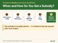When and how subsidy is received, with 5 common mistakes to avoid